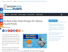 Tablet Screenshot of intexpoolpumps.org
